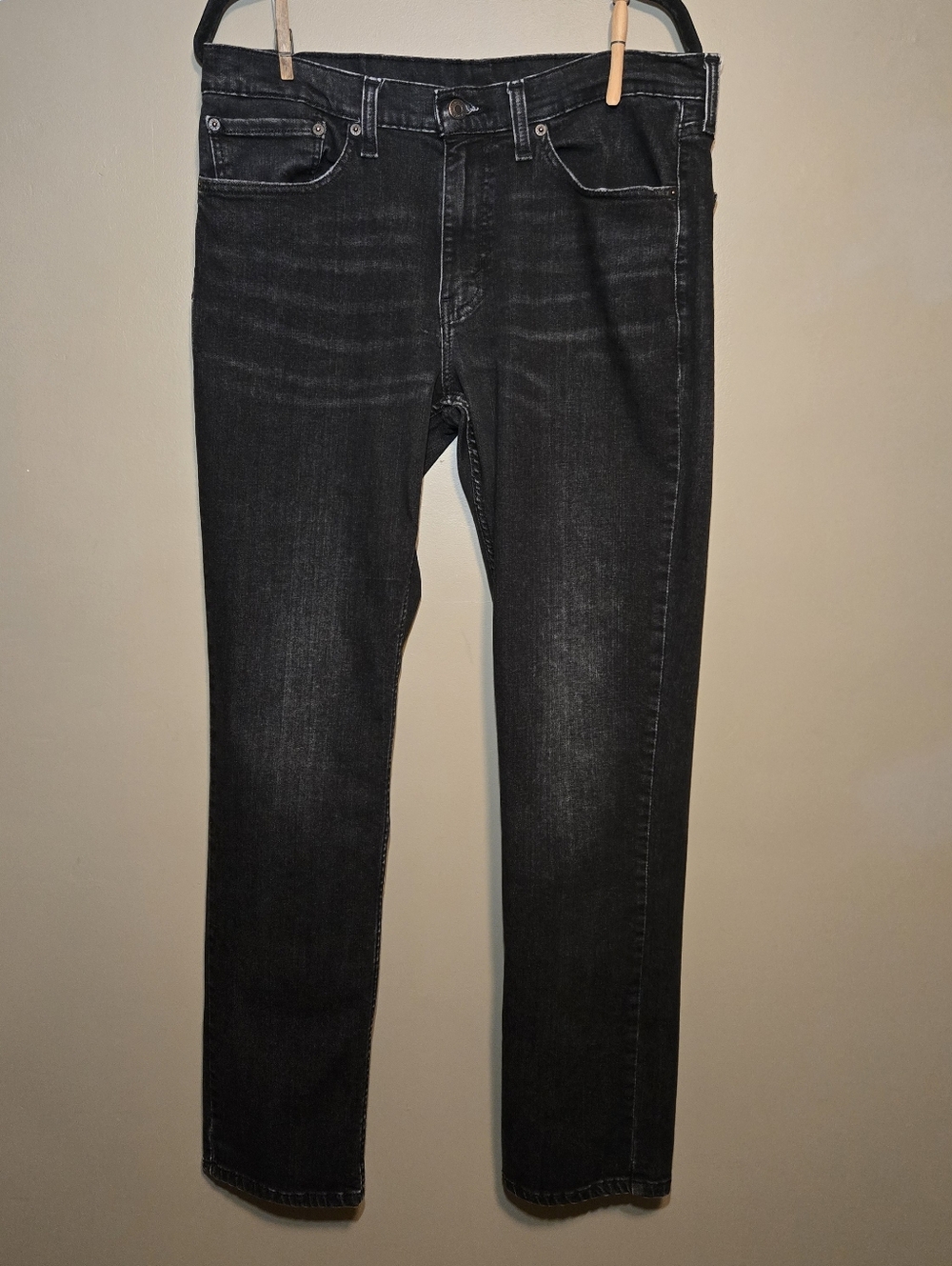 Levi's Men's 511 Slim Fit Jeans 34X32 Black Wash Red Tab Fade Style Zip Fly